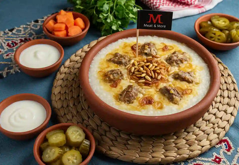 جريش سعودي، وصفة جريش بالدجاج، جريش لحم، أكل نجد، وصفات Meat & More، جريش باللبن، طبق شعبي، وصفة تراثية