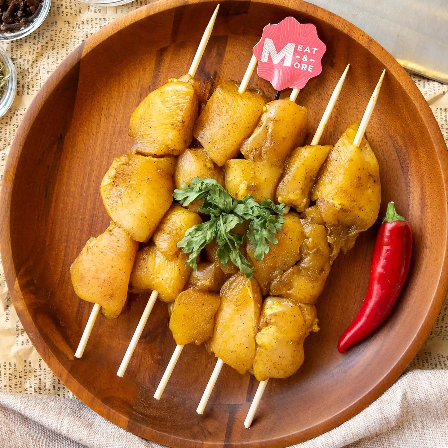 شيش طاؤوق باربيكيو - شراء لحوم طازجة في الرياض - أفضل ملحمة في الدمام - توصيل اللحوم الطازجة في الخبر - طلب لحوم عجل طازجة في الظهران - Meat and More-BBQ Chicken Shish Tawook – marinated, ready to cook