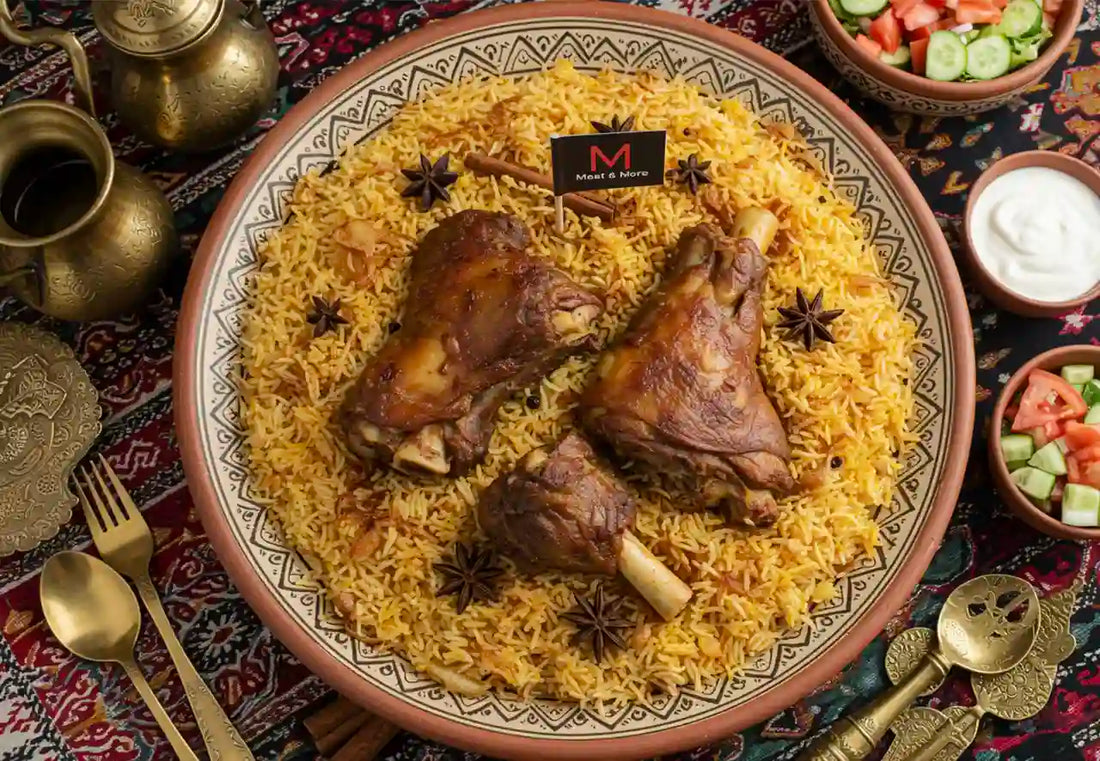 حنيذ لحم، وصفة حنيذ، وصفة سعودية، أطباق جنوبية، وصفات Meat & More، حنيذ جيزاني، مندي مقابل حنيذ، وصفات لحم ضأن