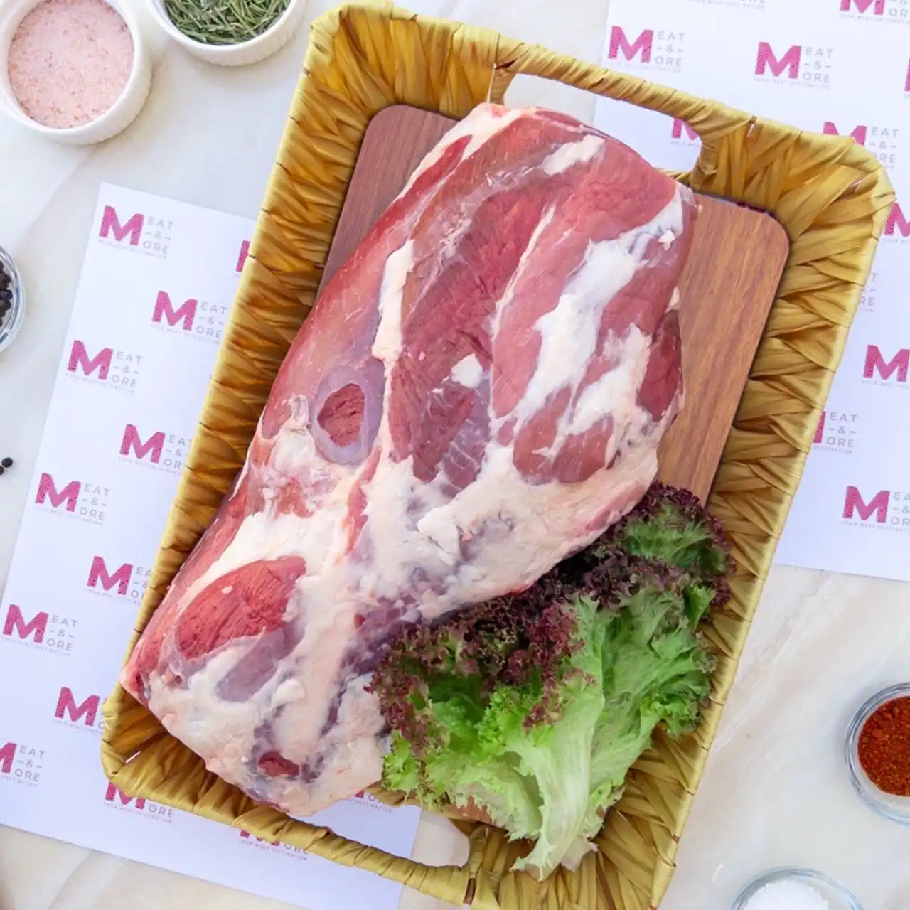 فخذ سواكني بالعظم - شراء لحوم طازجة في الرياض - أفضل ملحمة في الدمام - توصيل اللحوم الطازجة في الخبر - طلب لحوم عجل طازجة في الظهران - Meat and More